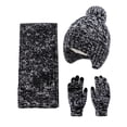 thumbnail image 2 of Girls Winter Hat Beanie Scarf & Gloves Set,Unisex, Heavyweight Acrylic, Cartoon Pattern, Casual & Practical, 3 Count, Winter Holidays Gift, 2 of 7