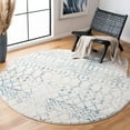 thumbnail image 2 of SAFAVIEH Tulum Glen Oriental Area Rug, Ivory/Turquoise, 8' x 8' Round, 2 of 7