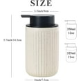 thumbnail image 5 of YSTDHL Foam Hand Soap Dispenser - Ceramic Foaming Soap Dispenser for Bathroom 12oz Refillable Liquid Lotion Soap Dispenser with Rust-Proof Foaming Pump for Countertop, 5 of 7