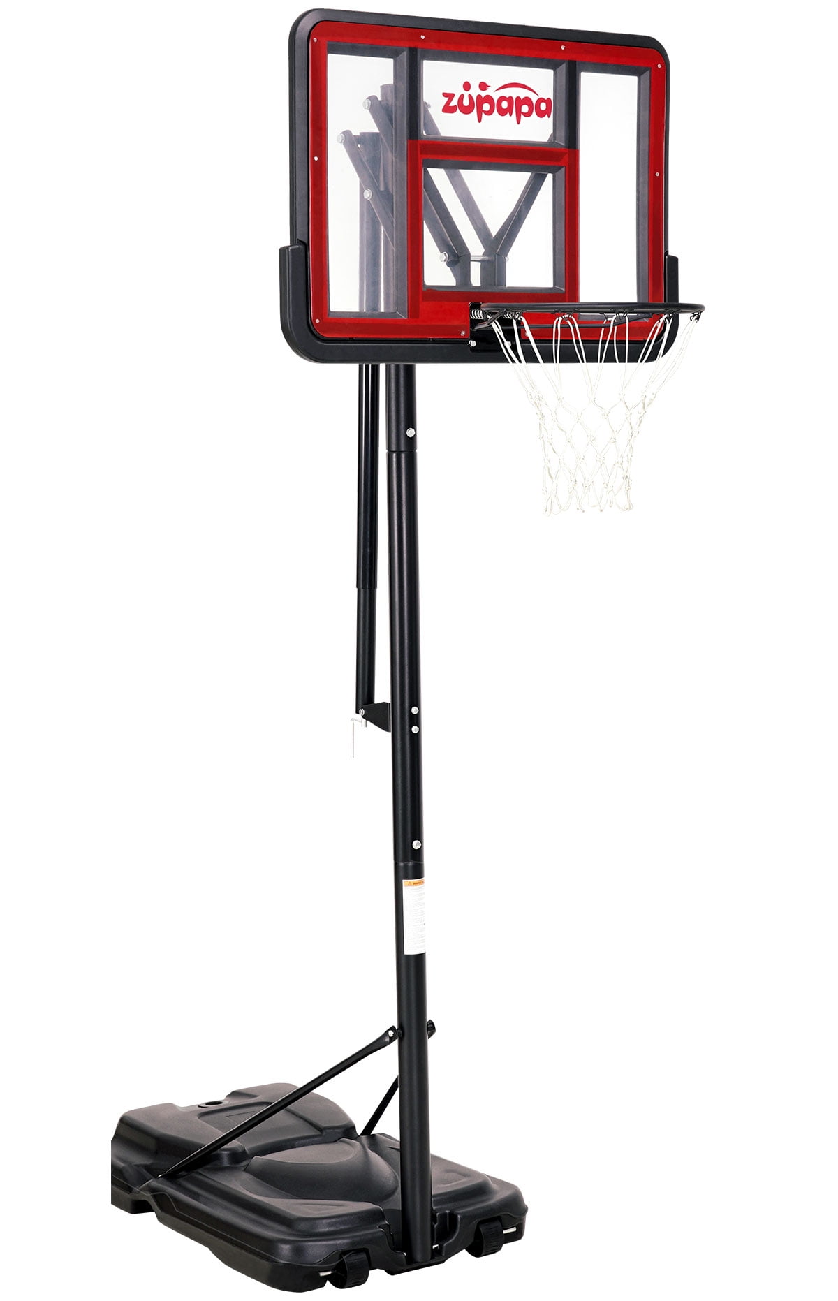 Outdoor Basketball Hoop Portable Adjustable 44" Backboard ADJUSTS 7.5' 10' 
