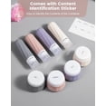 thumbnail image 3 of Micebay Travel Bottles for Toiletries 8 Pack, Travel Size Toiletries, Tsa Approved Travel Size Containers 3oz, with Travel Essentials Clear Bag, Leak Proof Silicone Squeezable Creams Jars, 3 of 8
