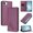 Purple, variant on For Apple iPhone 16 Pro Max 6.9" 【RFID Blocking 】Protective Purse Case Peony Strong Magnetic Attachment/Closure, Card Slots/Pocket, PU Leather Flip Wallet Case,Blue,For iPhone 16 Pro Max