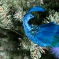 thumbnail image 6 of Artificial Peacock with Long Tail Christmas Ornaments for Crafts Home Wedding Party Xmas Tree Decors Blue 17.5 in, 6 of 6