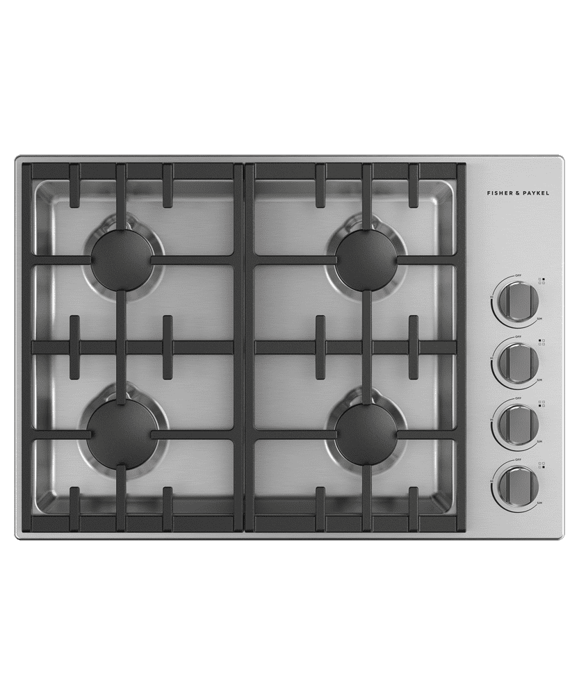 FISHER & PAYKEL Gas Cooktop, 30", LPG CDV3304L