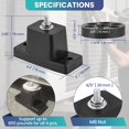 thumbnail image 2 of AMGSH 4 Pack Rubber Vibration Isolator Mounting Bracket for Air Conditioner Condenser Mounting Bracket for Outdoor Mini Split with 4 Rubber Isolation Pads, 2 of 6