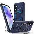 thumbnail image 3 of Venoro for Samsung Galaxy A55 5G Case Shockproof Magnetic Phone Cover with Stand, Blue, 3 of 12