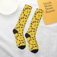 thumbnail image 4 of Daiia Sports Socks Duck with Star Sunglasses Printed Novelty Crew Socks for Men Women Knee High Socks Cotton Socks Soft & Breathable Support Unisex Socks, 4 of 9