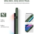 thumbnail image 4 of Liquid Silicone Case for iPhone 13, [Camera Protection] [Anti Fingerprint] [Wireless Charging] 4 Layer Phone Case Protective Cover, Built-in Microfiber Case Cover, 6.1", Green, 4 of 14
