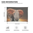 thumbnail image 4 of Haiem Elephant Sunset in Kenya Music Lover Merch Makeup Bag, Cosmetic Bag,Singer Fans Cosmetic Bag, Portable Stationary Storage Organizer, Travel Makeup Bag, 4 of 8