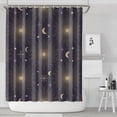 thumbnail image 2 of Gothic Shower Curtain Set - Dark Celestial Moon & Star Print, Mystical Cosmic Bath Decor, Waterproof Polyester 72"x84", Goth Aesthetic Gift, 2 of 5