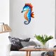 thumbnail image 4 of Decoración colorida de pared del para del Azul Zulema Escultura de pared de caballito de mar, 4 of 7