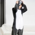 thumbnail image 6 of Jiibva Cartoon Pajamas Playsuit Family Hooded Warm Flannel Blanket Pajamas Homesuit Funny Homewear For Slumber Party, 6 of 7