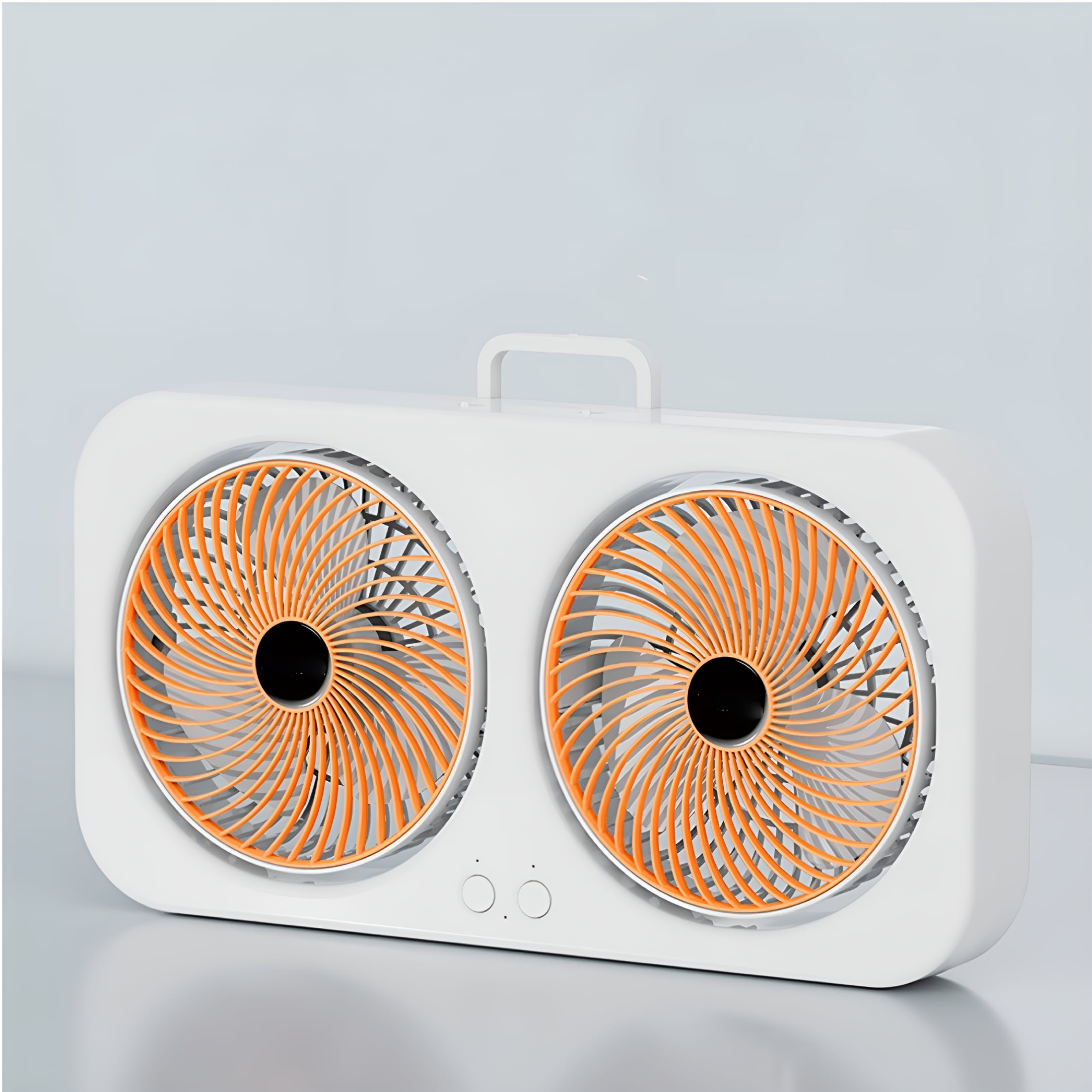 VANIDO Twin Window Fan with Hook 3 Levels Adjustable Window Fans Two-way Wall Mountables Desktop Portable Fan for Home,Kitchen,Bedroom,Office