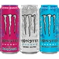 thumbnail image 3 of Monster Energy, Ultra VP, Zero Ultra, Ultra Blue Hawaiian, Ultra Punk Punch, Energy Drink, 16 fl oz, 12 Pack, 3 of 5