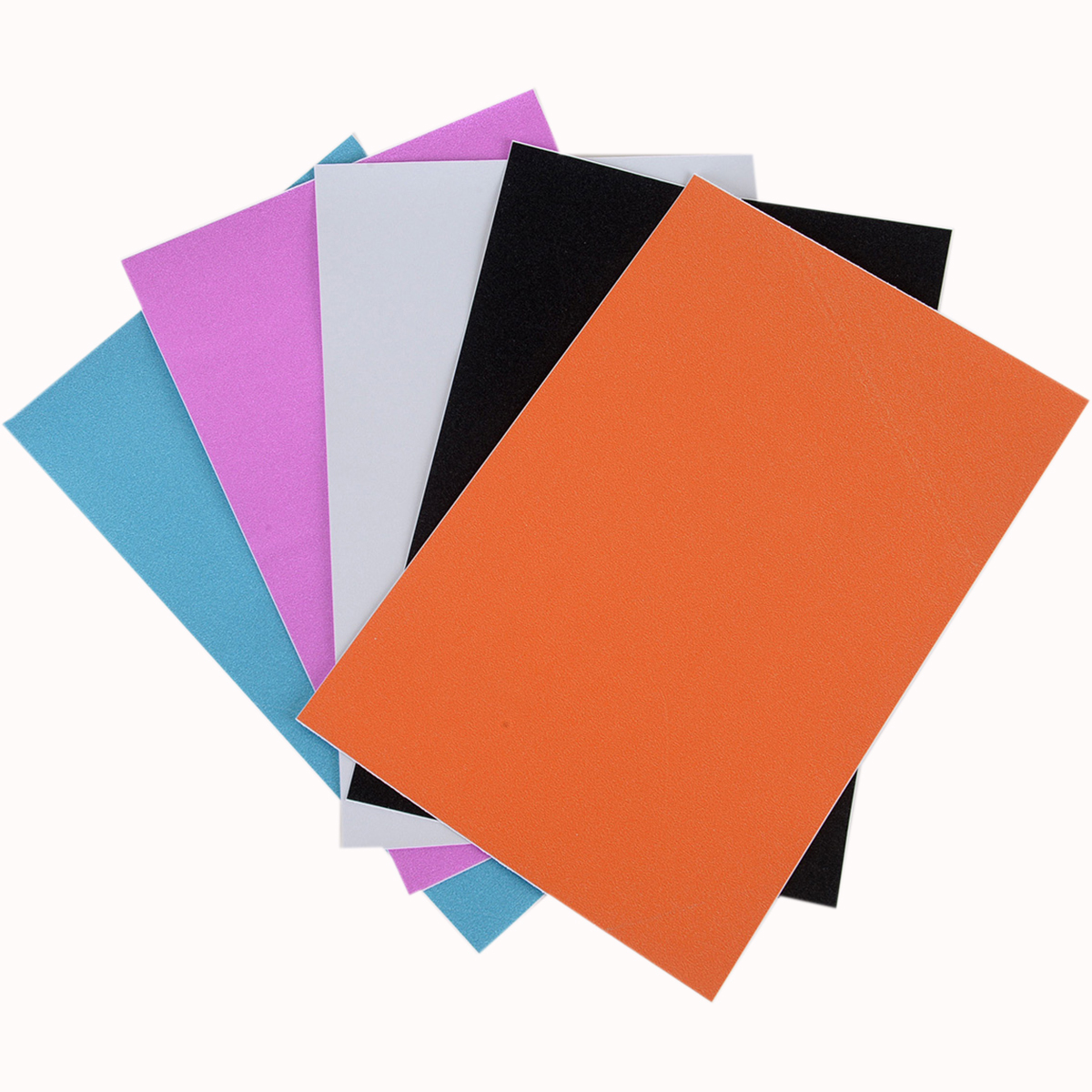 Ultra Fine Glitter Sticky Paper 6"X9" 5/PkgMix 2 Black, White, Rose