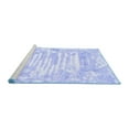 thumbnail image 2 of Ahgly Company Machine Washable Indoor Square Persian Blue Traditional Area Rugs, 6' Square, 2 of 4