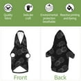 thumbnail image 6 of Fotbe White Pineapples Print Small Dog Sweater Hoodies Pet Grey Hooded Soft Fleece Sweatshirts with Pocket Fall Winter Puppy Cat Sweaters Warm Clothes-Medium, 6 of 7