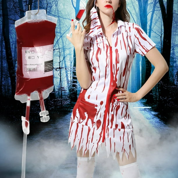 Bolsa De Sangre Para Bebidas Halloween - 4 Piezas De 350 Ml, Reutilizables, Con Etiquetas De Tipo Sanguíneo, Ideal Para Fiestas De Vampiros O Zombis