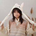 thumbnail image 1 of Gorro de conejo con LED Kuymtek de felpa invierno blanco, 1 of 9
