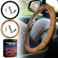 thumbnail image 3 of hengsof Heated Steering Wheel Cover - Upgraded Heated Auto Hand Warmer Steering Wheel Cover for Winter -12V Plug-in Hand Warmer (Plush Heated Steering Wheel Cover - 1 Pack), 3 of 5