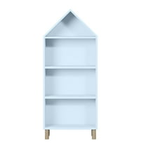 House of Happy, House Shaped Bookshelf, Blue