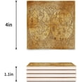 thumbnail image 3 of FMSHPON Nautical Vintage Old World Map Set of 8 Coaster for Drinks, Absorbent Ceramic Stone Coasters Cup Mat with Cork Base for Home Kitchen Room Coffee Table Bar Decor, 3 of 4