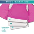 thumbnail image 4 of Aqua SwimSchool Grow-with-Me Swim Vest, Ages 3-6, 32-50 lbs, Pink, 4 of 7