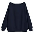 thumbnail image 5 of CONFREE Oversized Sweatshirts For Women Off Shoulder Ladys Sweatshirt Solid Color Soft Spring Fall Clothes Shirts, 5 of 5