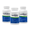FertilAid for Men, MotilityBoost, Countboost Bundle (1 Month Supply) Fertility Supplements