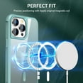 thumbnail image 5 of Magnetic Clear Back Case for iPhone 14 Pro Max, Compatible with MagSafe Wireless Charging TPU Bumper Slim Fit Drop Protective Lightweight Translucent Phone Cover for iPhone 14 Pro Max, Mint, 5 of 7