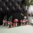 thumbnail image 4 of Seasonal Floral Mushroom Throw Pillow Cover,Rural Summer Starry Moon Nights Rectangle Decorative Pillow Case Protector Soft Cushion Cover Lumbar Pillowcase for Couch Sofa Bedroom Car Decor 16x24 Inch, 4 of 8