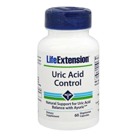 Life Extension - Uric Acid Control - 60 Vegetarian (Best Fruit For Uric Acid)