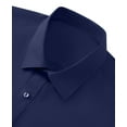 thumbnail image 3 of LONSSA Men's Long Sleeve Stretch Dress Shirts Button Down Shirt with Pocket, 3 of 7