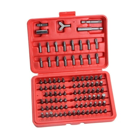 

Thinsont 100Pcs Electric Screwdriver Extension Sleeve Set Driver Head Screwdriver Plastic Box