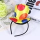thumbnail image 5 of Diadema de payaso, sombrero de copa, diadema, disfraz de carnaval, accesorios divertidos para actuaciones, tejido de punto de felpa con súper textura, 5 of 5