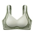 thumbnail image 4 of Brasier sin Varillas Mujer Sujetador Tipo Camiseta sin Costuras con Bloques de Color para Mujer, Soporte Suave, Cómodo, Transpirable, sin Relleno, Bralette sin Aros para Pecho Pequeño Grande, 4 of 4