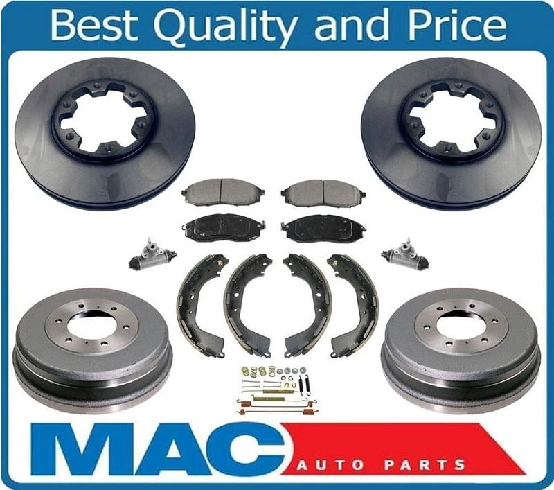 Rotors Drums Brake Pads Shoes Springs Wheel Cylinders for Nissan Xterra 0004
