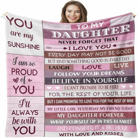 Ctnporpo Gifts Birthday Gift Gifts for Gift From Mom Dad Birthday Gifts Ideas To My Blankets Birthday Gifts for (60x80 I Wool Blanket Cotton Blanket