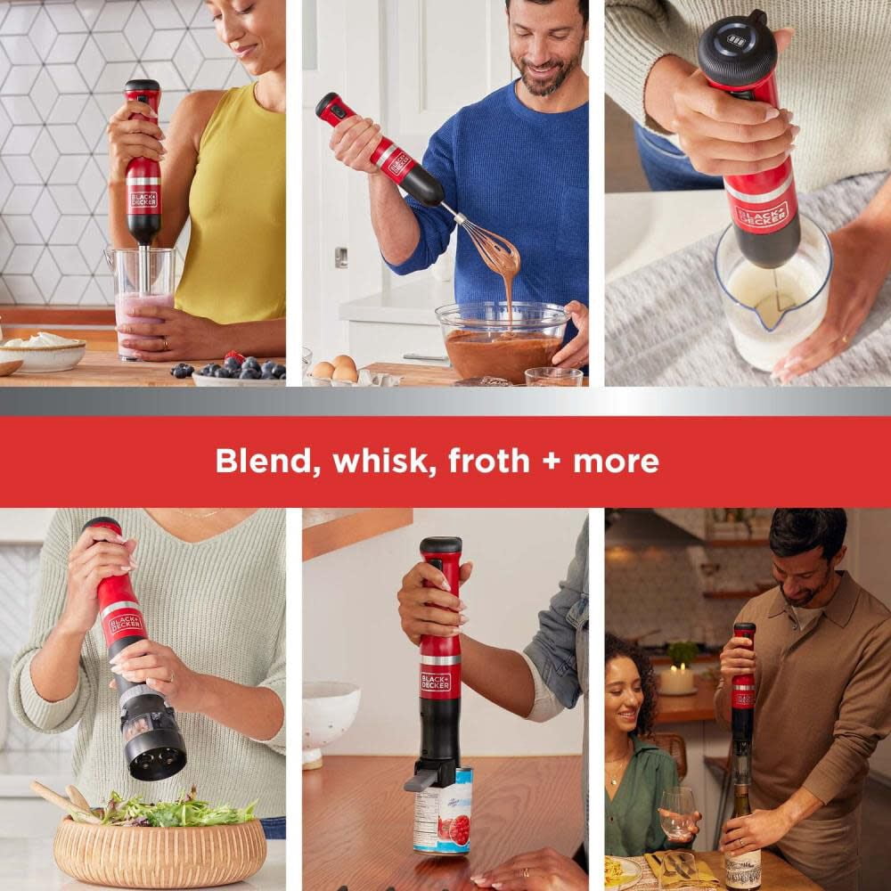 Black And Decker Kitchen Wand Cordless 6 In 1 Kitchen Multi Tool Red