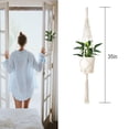 thumbnail image 4 of Macrame Plant Hangers Indoor Outdoor Ceiling Plant Pot Hanging Plant Basket Cotton Rope Use Various Potted Plants 3PCS, 4 of 5