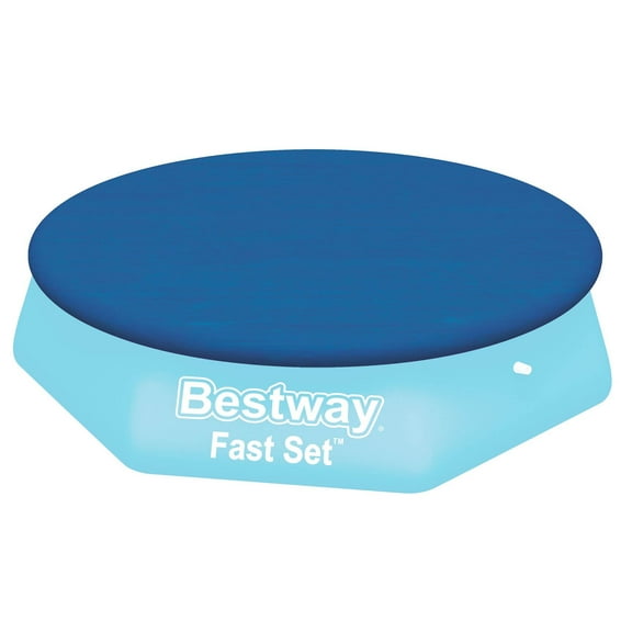 Bestway Flowclear Fast Set 10 Foot Above Ground Pool Cover (Open Box) (2 Pack)