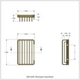 thumbnail image 3 of Rectangular Soap Basket - Venetian Bronze, 3 of 3