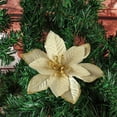 thumbnail image 4 of Matsuzay Árbol de Navidad colgante brillo artificial flor oficina portátil lavable flores de simulación al aire libre festival de vacaciones Kits de decoración para fiestas Oro, 4 of 6