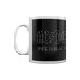 thumbnail image 3 of AC/DC - Taza Back In Black (Blanco, Negro), 3 of 4