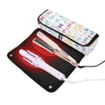 thumbnail image 3 of Hair Tool Organizer Bag with Heat Resistant Mat Removable Travel Storage Case for Hot Air Brushes Curling Irons Cute Pastel Dog Bone Pattern, 3 of 8