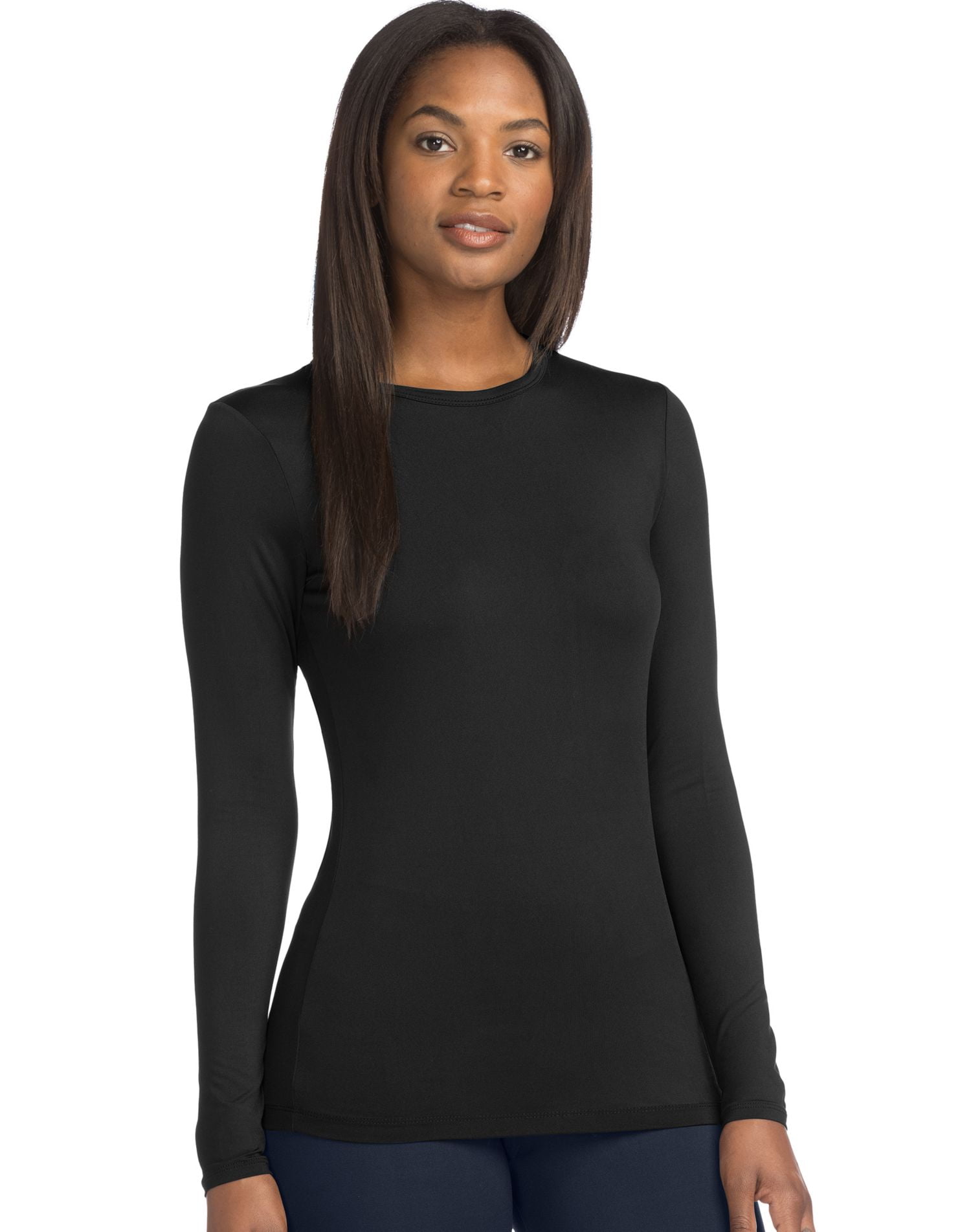 Cuddl Duds Women Crewneck Long Sleeve fashion t shirts - Walmart.com