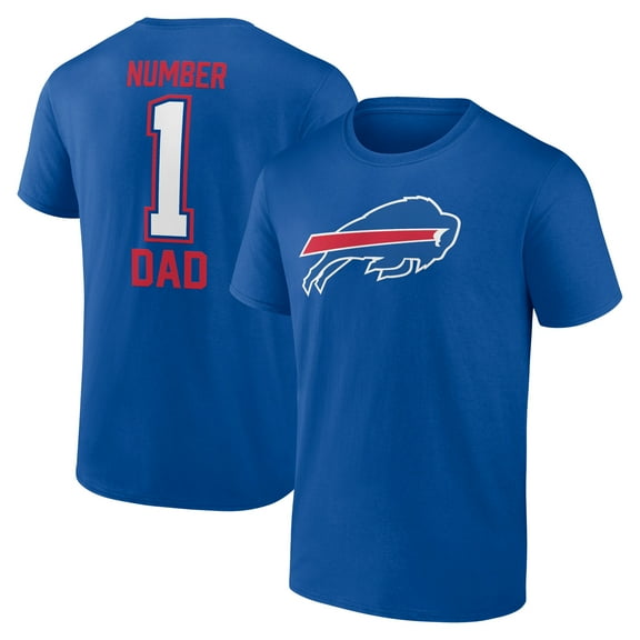 Men's Royal Buffalo Bills Father's Day #1 Dad T-Shirt