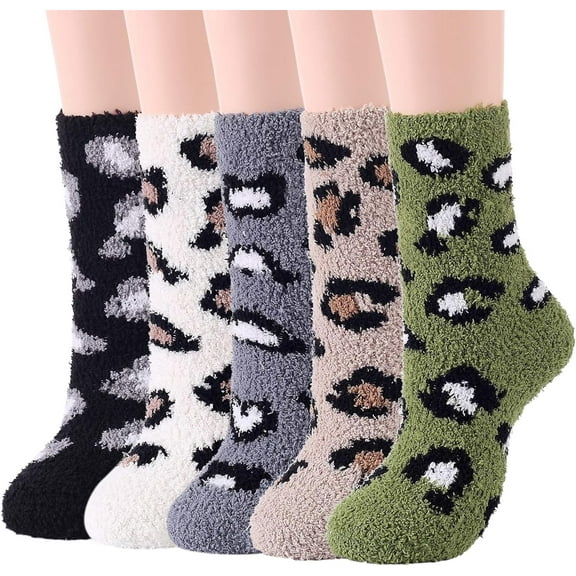 Dalrosia Fluffy Fuzzy Socks,Cozy Socks Cloud Comfy -for Home,Sleeping,Halloween,Yoga