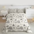 thumbnail image 2 of Homewish Animal Deer Rabbit 3-Piece Full Size Comforter Sets For Preppy Children Kids,Merry Christmas Bedding Comforter Set,Happy Winter Xmas Lightweight Bedding Sets,Luxury Bedroom Decor,Reversible, 2 of 8