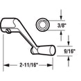 thumbnail image 2 of 3/8 in., White, Casement Operator Crank Handle, 2 of 2
